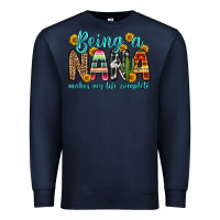 Navy being a nana makes my life complete Premium Sweatshirt - Zillion Design Studio