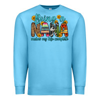 Ocean Blue being a nana makes my life complete Premium Sweatshirt - Zillion Design Studio