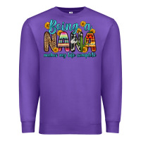 Purple being a nana makes my life complete Premium Sweatshirt - Zillion Design Studio