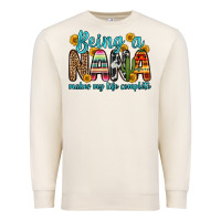 Sandshell being a nana makes my life complete Premium Sweatshirt - Zillion Design Studio
