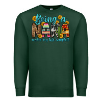 Sports Green being a nana makes my life complete Premium Sweatshirt - Zillion Design Studio