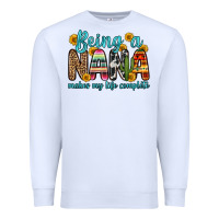 White being a nana makes my life complete Premium Sweatshirt - Zillion Design Studio