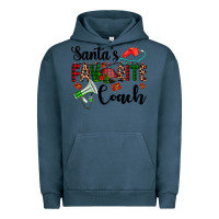Pigment Midnight Navy santa's favorite coach Urban Hoodie - AdoDesignShop