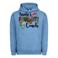 Pigment Pebble Blue santa's favorite coach Urban Hoodie - AdoDesignShop