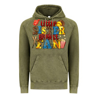 Vintage Olive little sister biggest fan softball Vintage Hoodie - AdoDesignShop