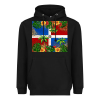 Black dominican republic Heavyweight Hoodie - RanaPortraitStore