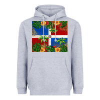 Heather Grey dominican republic Heavyweight Hoodie - RanaPortraitStore
