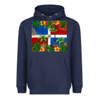 Navy dominican republic Heavyweight Hoodie - RanaPortraitStore