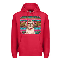 Cardinal shih tzu floral tumbler Premium Hoodie - JahusDesignShop
