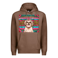 Chestnut shih tzu floral tumbler Premium Hoodie - JahusDesignShop