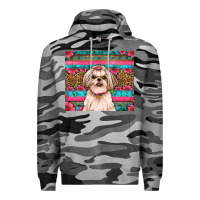 Slate Camo shih tzu floral tumbler Premium Hoodie - JahusDesignShop
