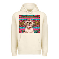 Tofu shih tzu floral tumbler Premium Hoodie - JahusDesignShop