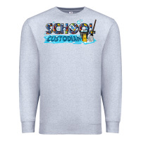 Heather Grey school custodian Premium Sweatshirt - texasbilliewilder
