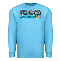 Ocean Blue school custodian Premium Sweatshirt - texasbilliewilder