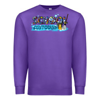 Purple school custodian Premium Sweatshirt - texasbilliewilder