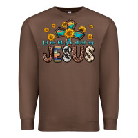 Chestnut let me tell you about my jesus Premium Sweatshirt - Zillion Design Studio