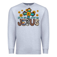 Heather Grey let me tell you about my jesus Premium Sweatshirt - Zillion Design Studio