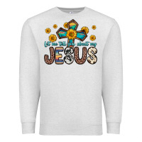 Oatmeal Heather let me tell you about my jesus Premium Sweatshirt - Zillion Design Studio