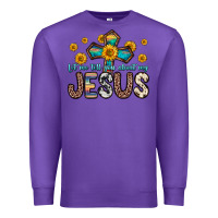 Purple let me tell you about my jesus Premium Sweatshirt - Zillion Design Studio