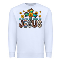 White let me tell you about my jesus Premium Sweatshirt - Zillion Design Studio
