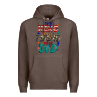 Coffee my hero my friend my dad Premium Hoodie - JahusDesignShop