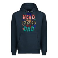 Navy my hero my friend my dad Premium Hoodie - JahusDesignShop