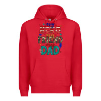 Red my hero my friend my dad Premium Hoodie - JahusDesignShop