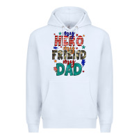 White my hero my friend my dad Premium Hoodie - JahusDesignShop