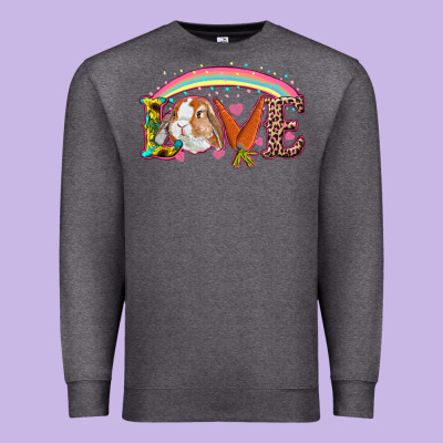 Easter Bunny Love Premium Sweatshirt Designed By Ranaportraitstore