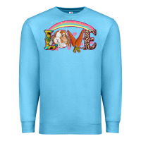 Ocean Blue easter bunny love Premium Sweatshirt - RanaPortraitStore