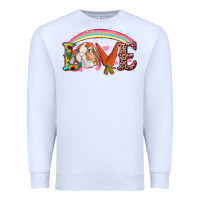 White easter bunny love Premium Sweatshirt - RanaPortraitStore