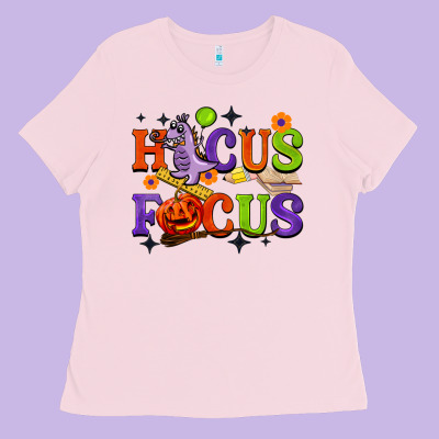 Hocus Focus Halloween Teacher Ladies Tee Designed By Barkaloodesign