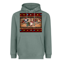 Sage hohoho christmas cows Heavyweight Hoodie - RanaPortraitStore