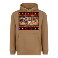 Toasted Coconut hohoho christmas cows Heavyweight Hoodie - RanaPortraitStore