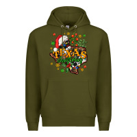 Army Green texas christmas Premium Hoodie - AdoDesignShop