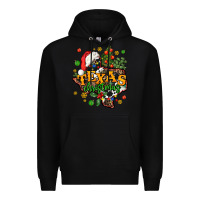 Black texas christmas Premium Hoodie - AdoDesignShop
