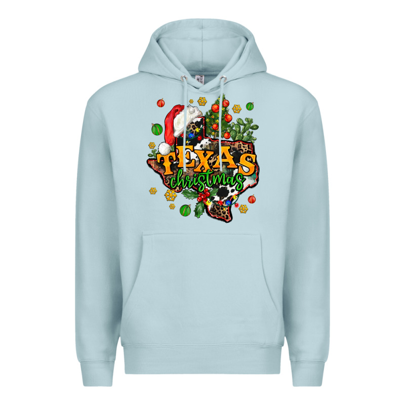 Texas Christmas Premium Hoodie by AdoDesignShop | Teevron