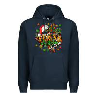 Navy texas christmas Premium Hoodie - AdoDesignShop
