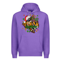 Purple texas christmas Premium Hoodie - AdoDesignShop