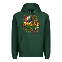 Sports Green texas christmas Premium Hoodie - AdoDesignShop