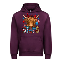 Mauve Wine oh my stars 4th of july shaggy cow Urban Hoodie - Jasminsmagicworld
