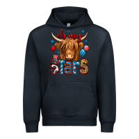 Navy oh my stars 4th of july shaggy cow Urban Hoodie - Jasminsmagicworld