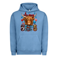 Pigment Pebble Blue oh my stars 4th of july shaggy cow Urban Hoodie - Jasminsmagicworld