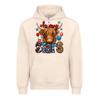 Sandshell oh my stars 4th of july shaggy cow Urban Hoodie - Jasminsmagicworld