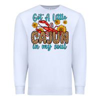 White got a little cajun in my soul Premium Sweatshirt - Zillion Design Studio