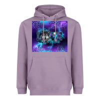 Lavender for the love of the wolves Heavyweight Hoodie - RanaPortraitStore