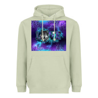 Matcha for the love of the wolves Heavyweight Hoodie - RanaPortraitStore