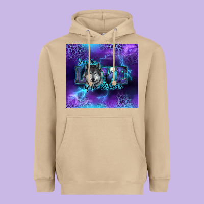 Heavyweight Hoodie for the love of the wolves