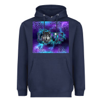 Navy for the love of the wolves Heavyweight Hoodie - RanaPortraitStore