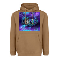 Toasted Coconut for the love of the wolves Heavyweight Hoodie - RanaPortraitStore